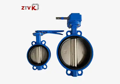 How to connect the water main butterfly valve to the pipe?